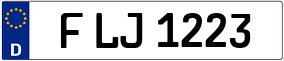 Truck License Plate